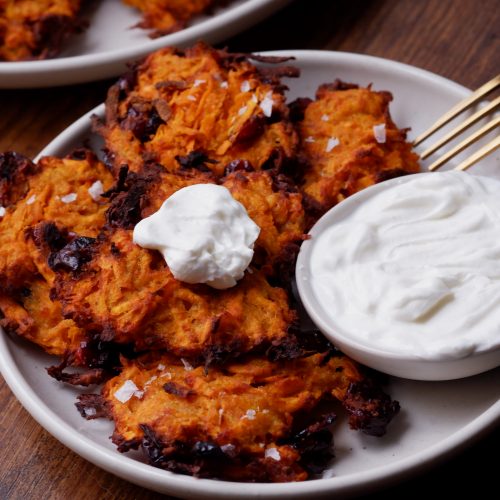 air fryer sweet potato latkes