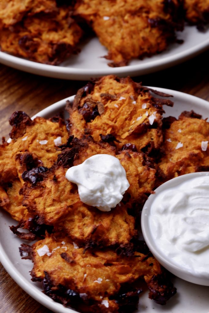 air fryer sweet potato latkes