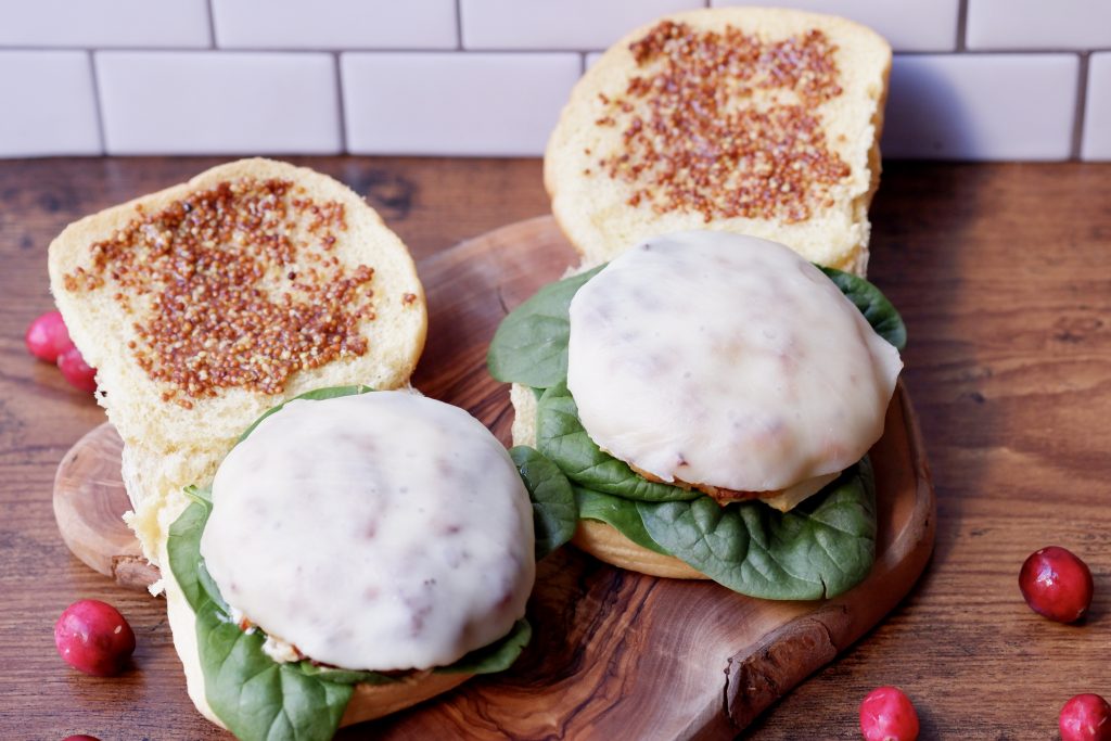 cranberry apple chicken burgers