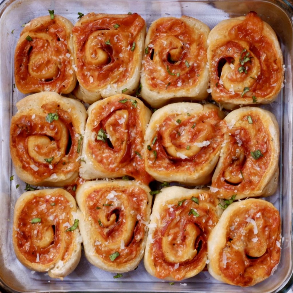 Healthy Pizza Pinwheels - Food By The Gram