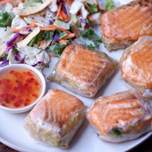 crispy salmon bites