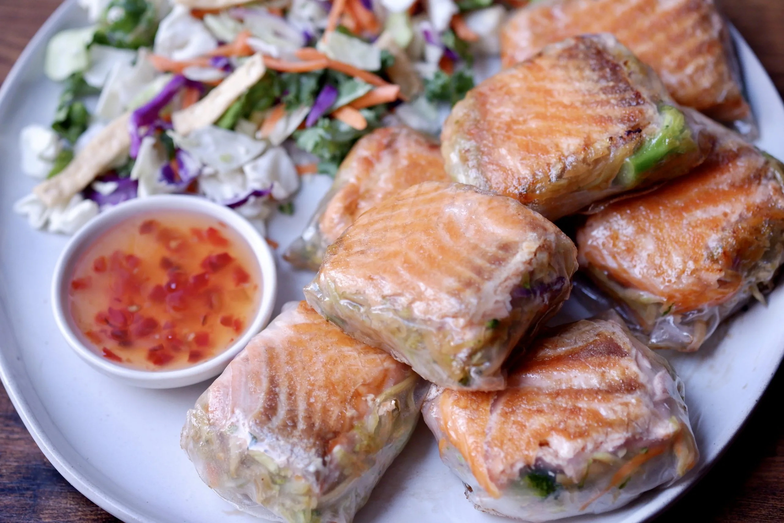 crispy salmon bites