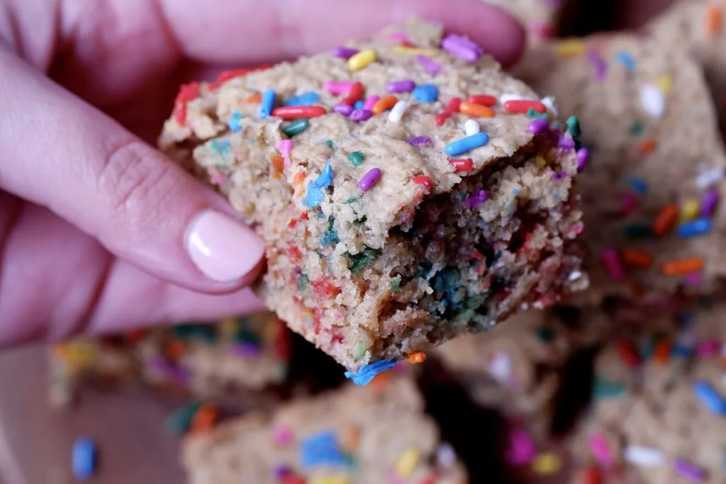 Gluten Free Birthday Cake Bars