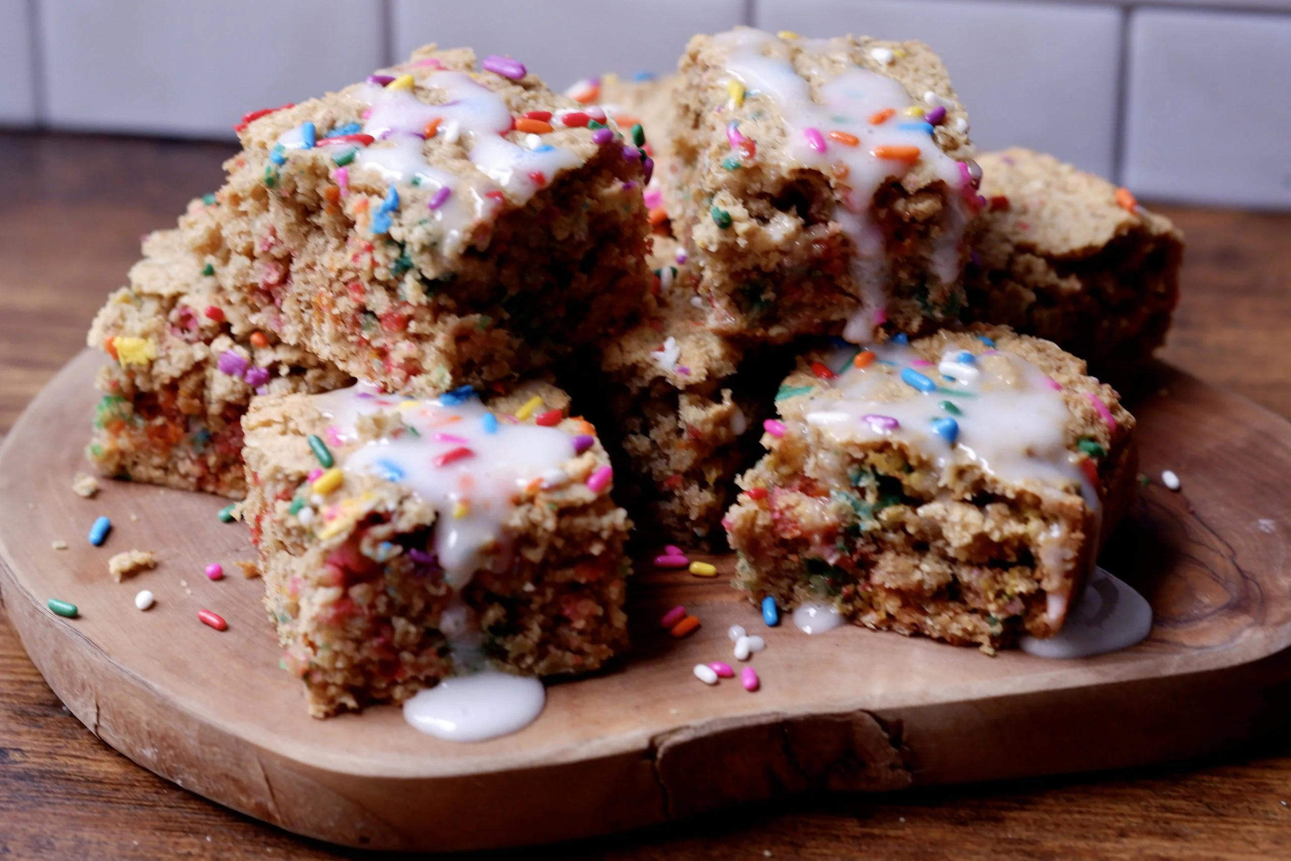 Gluten Free Birthday Cake Bars