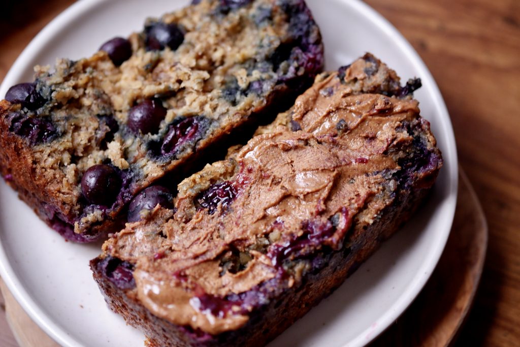 Blueberry Banana Oat Bread