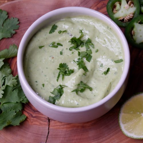 creamy jalapeno avocado sauce