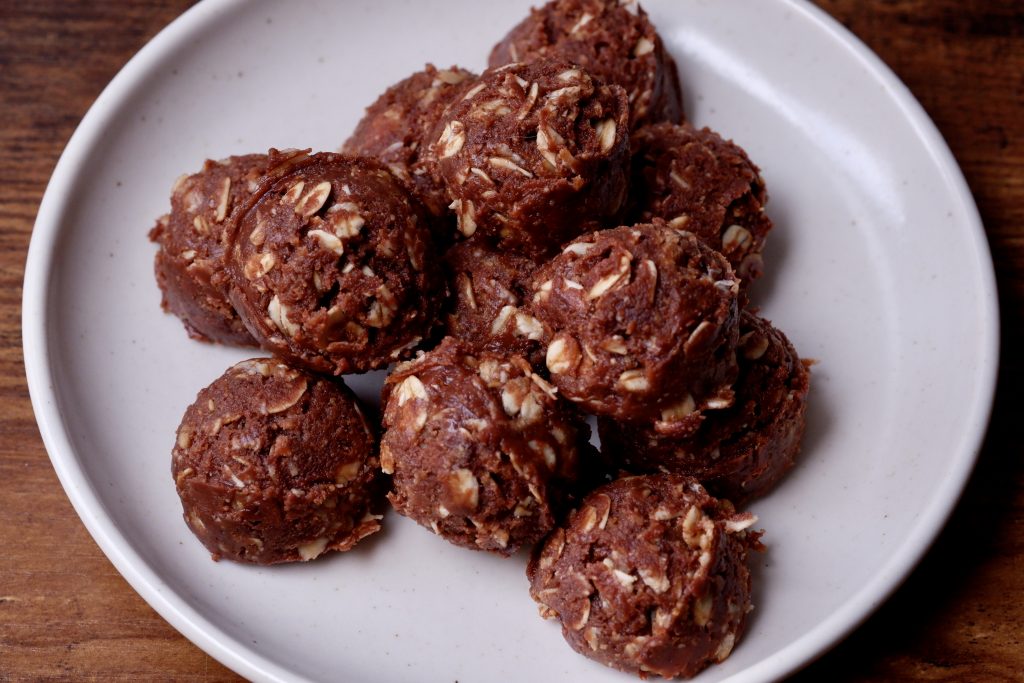 no bake oat fudge truffles