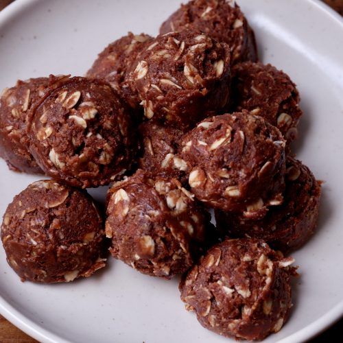 no bake oat fudge truffles