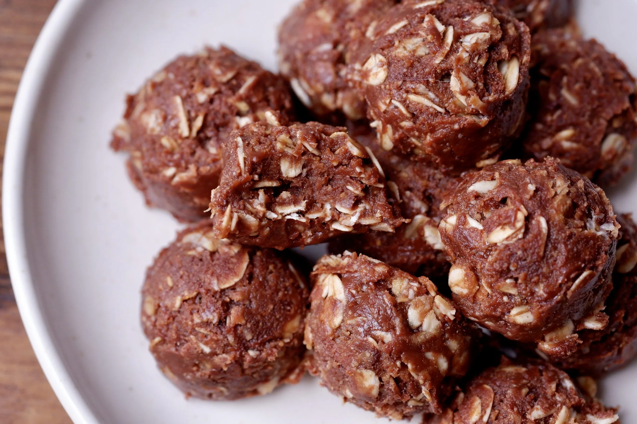 no bake oat fudge truffles