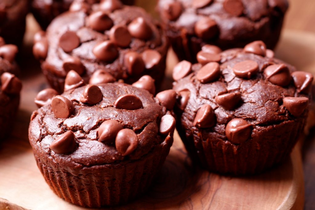 Chocolate Avocado Muffins