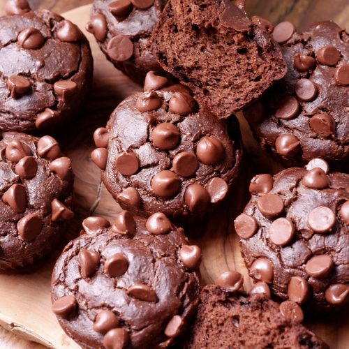 Chocolate Avocado Muffins