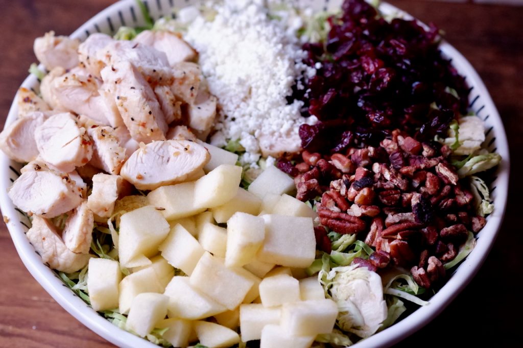 shaved brussels sprouts salad