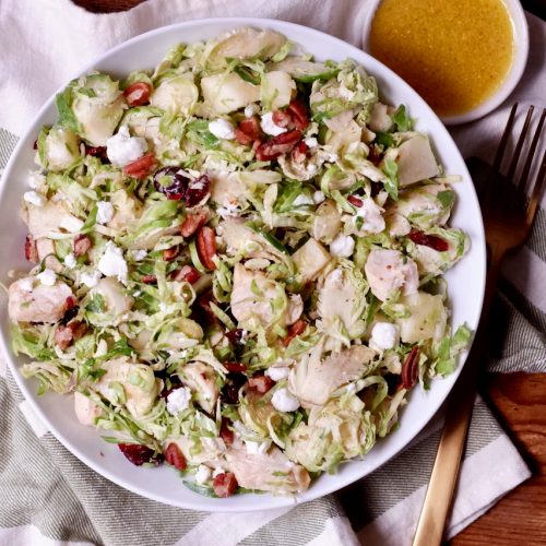 shaved brussels sprouts salad