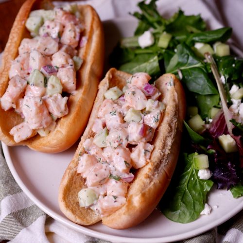 healthy shrimp salad sandwiches