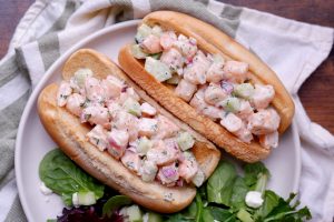 healthy shrimp salad sandwiches