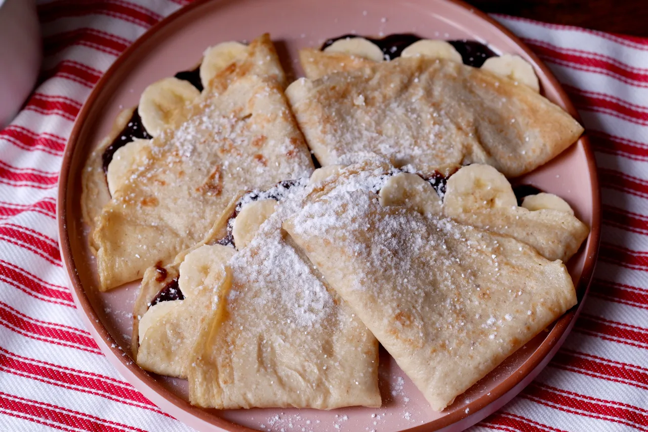 Healthy Banana Crepes