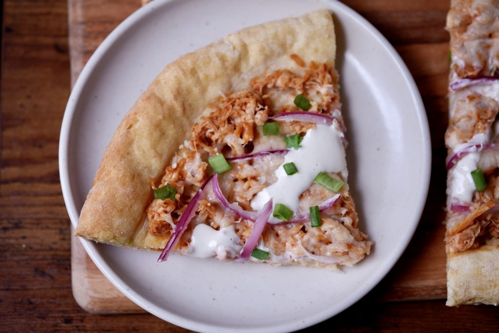 healthy bbq chicken pizza