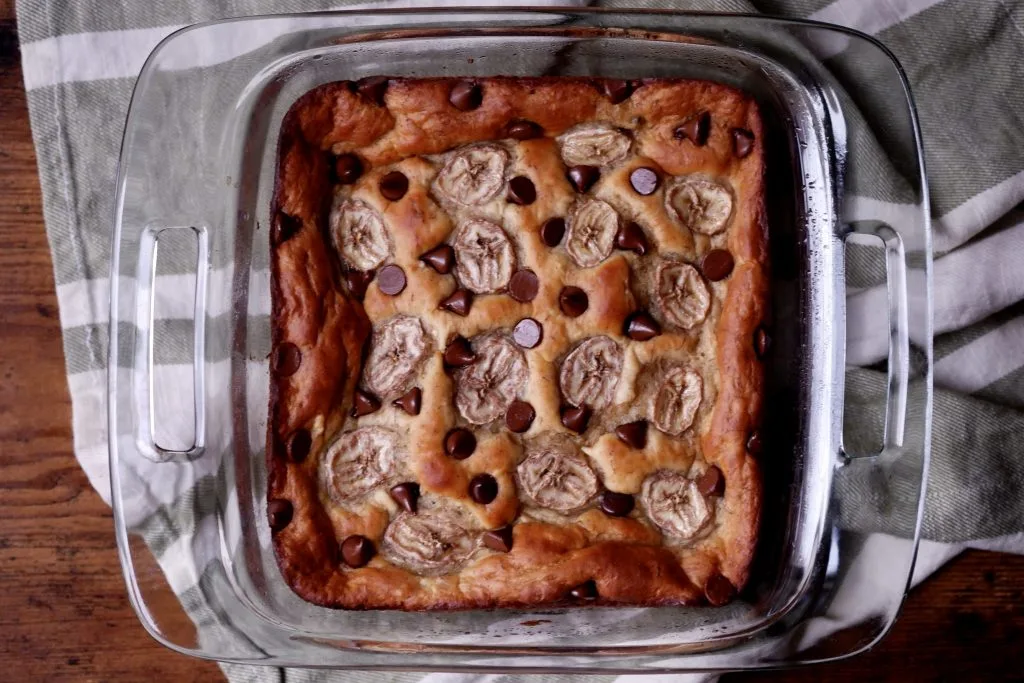 healthy banana bars