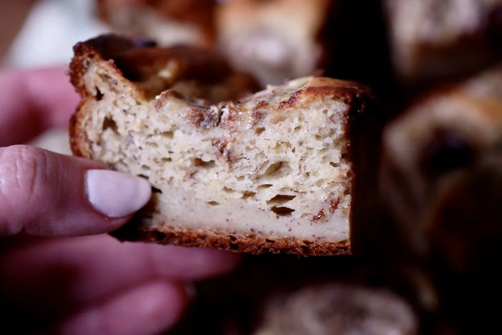 healthy banana bars