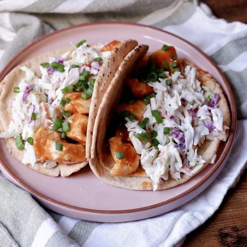 sweet sriracha chicken pitas