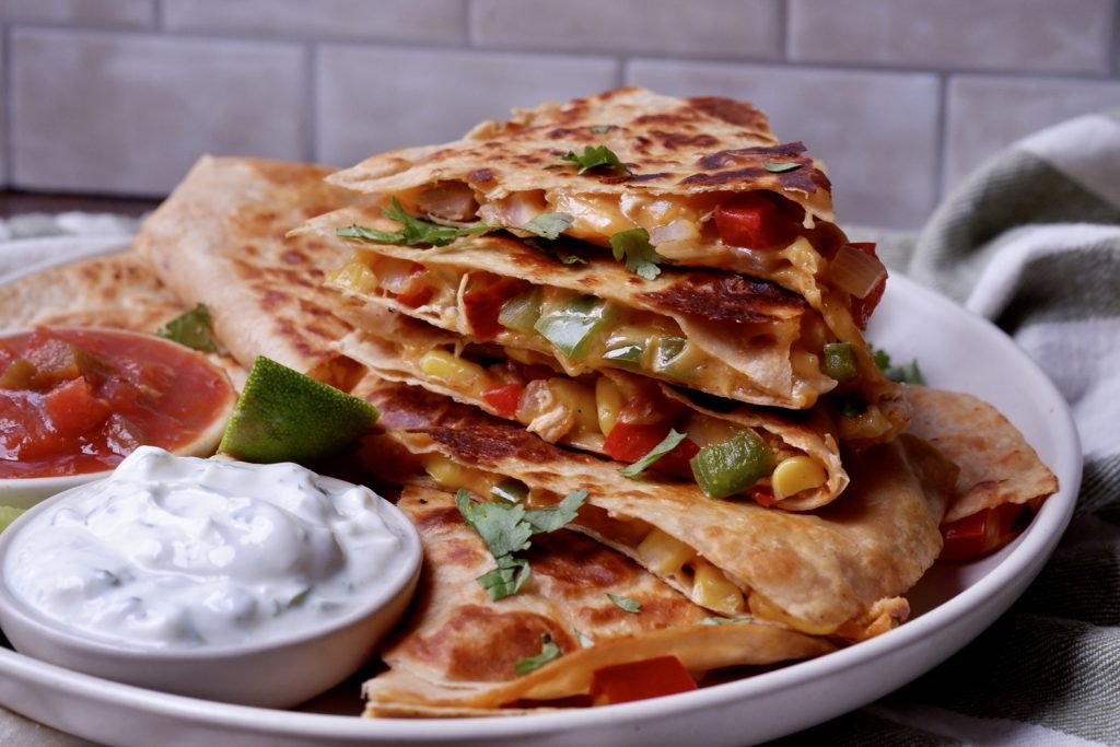 healthy chicken quesadillas