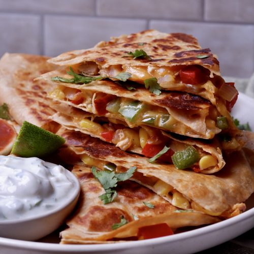 healthy chicken quesadillas