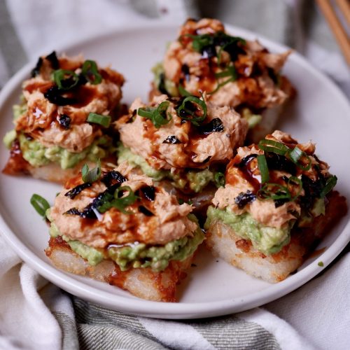 air fryer crispy rice sushi