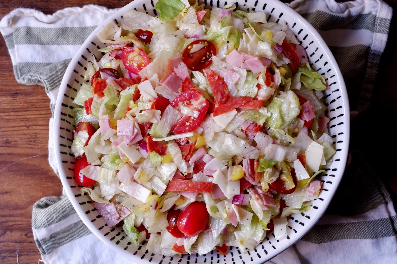 chopped italian hoagie salad