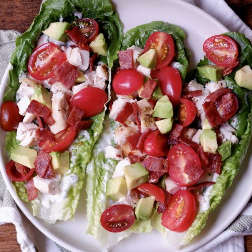 chicken blt lettuce wraps