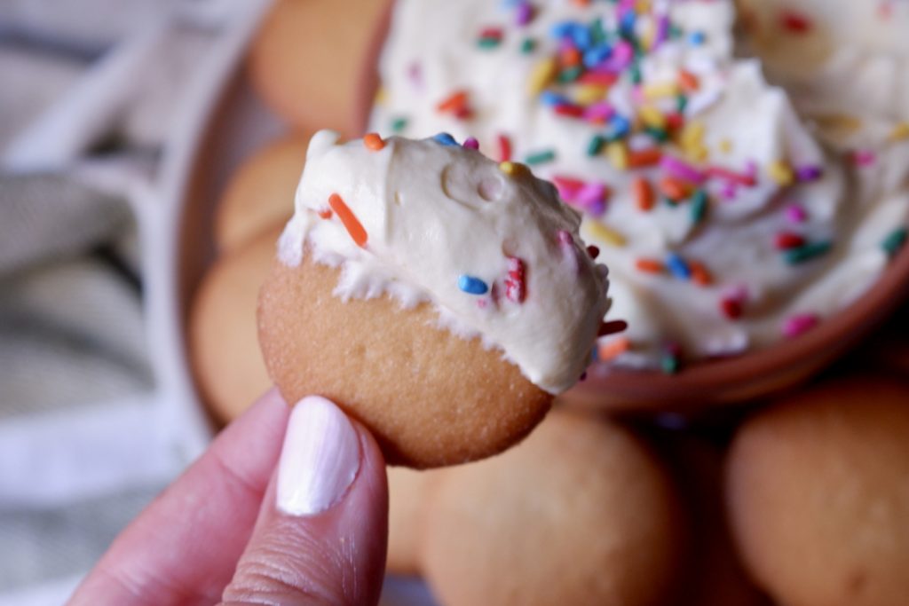 light birthday cake dip