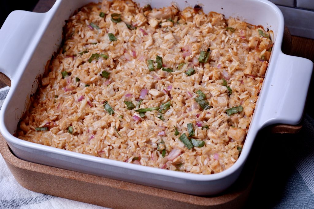 bbq chicken rice bake