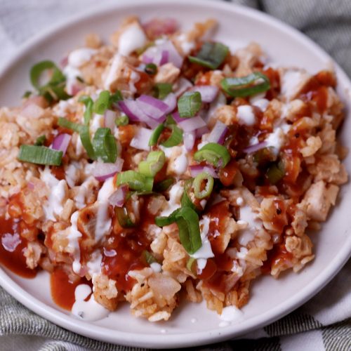 bbq chicken rice bake