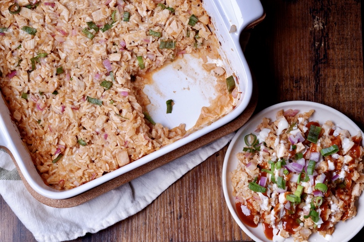 bbq chicken rice bake