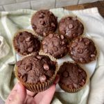 chocolate espresso banana muffins