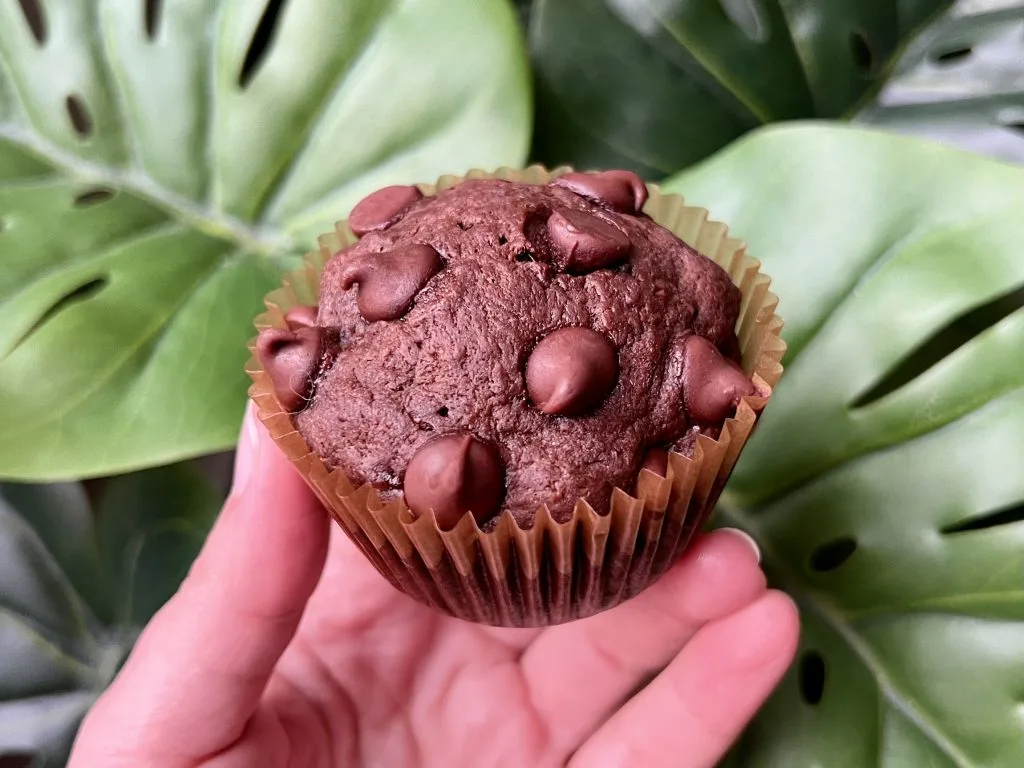 chocolate espresso banana muffins