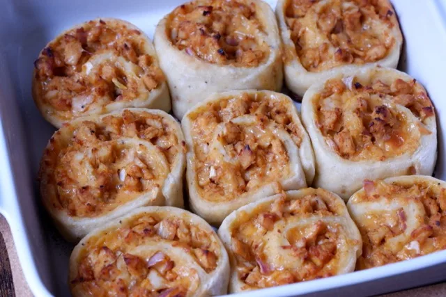 bbq chicken pinwheels