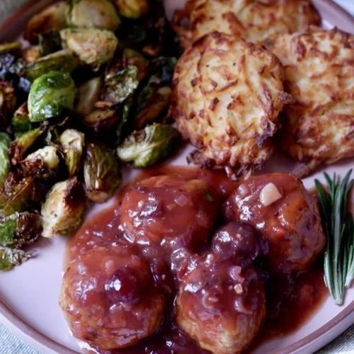 cranberry chicken meatballs