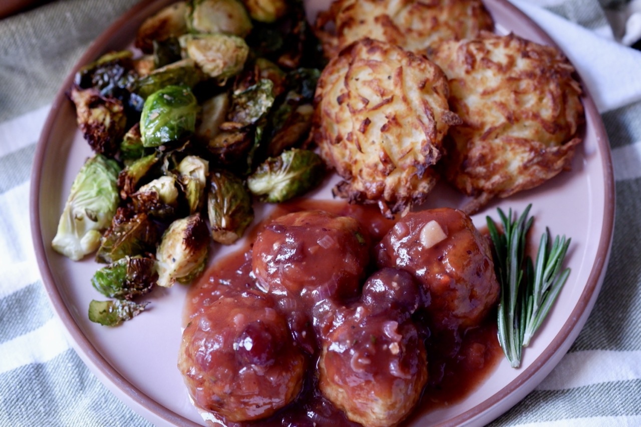 cranberry chicken meatballs