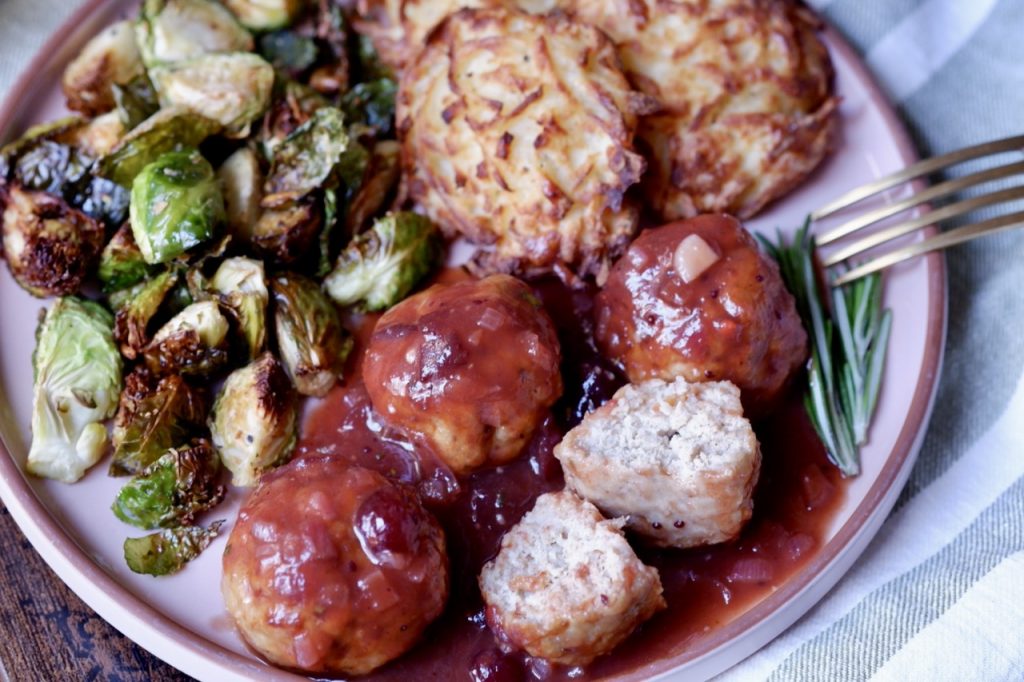 cranberry chicken meatballs