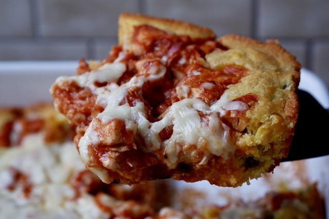 bbq chicken cornbread bake