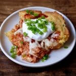 bbq chicken cornbread bake
