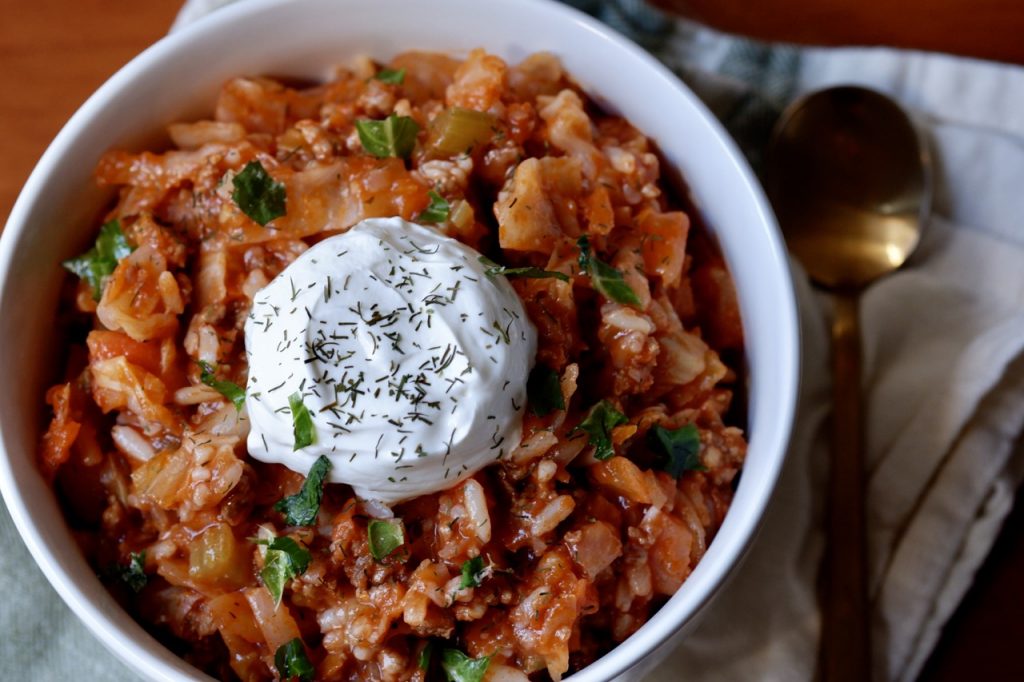 unstuffed cabbage skillet