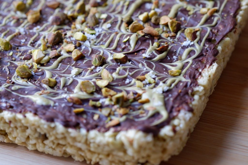 dubai chocolate rice krispies