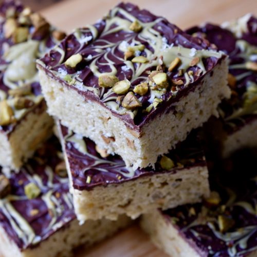 dubai chocolate rice krispies