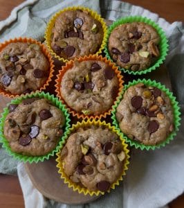 greek yogurt banana muffins