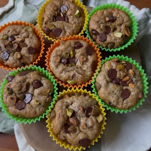 greek yogurt banana muffins