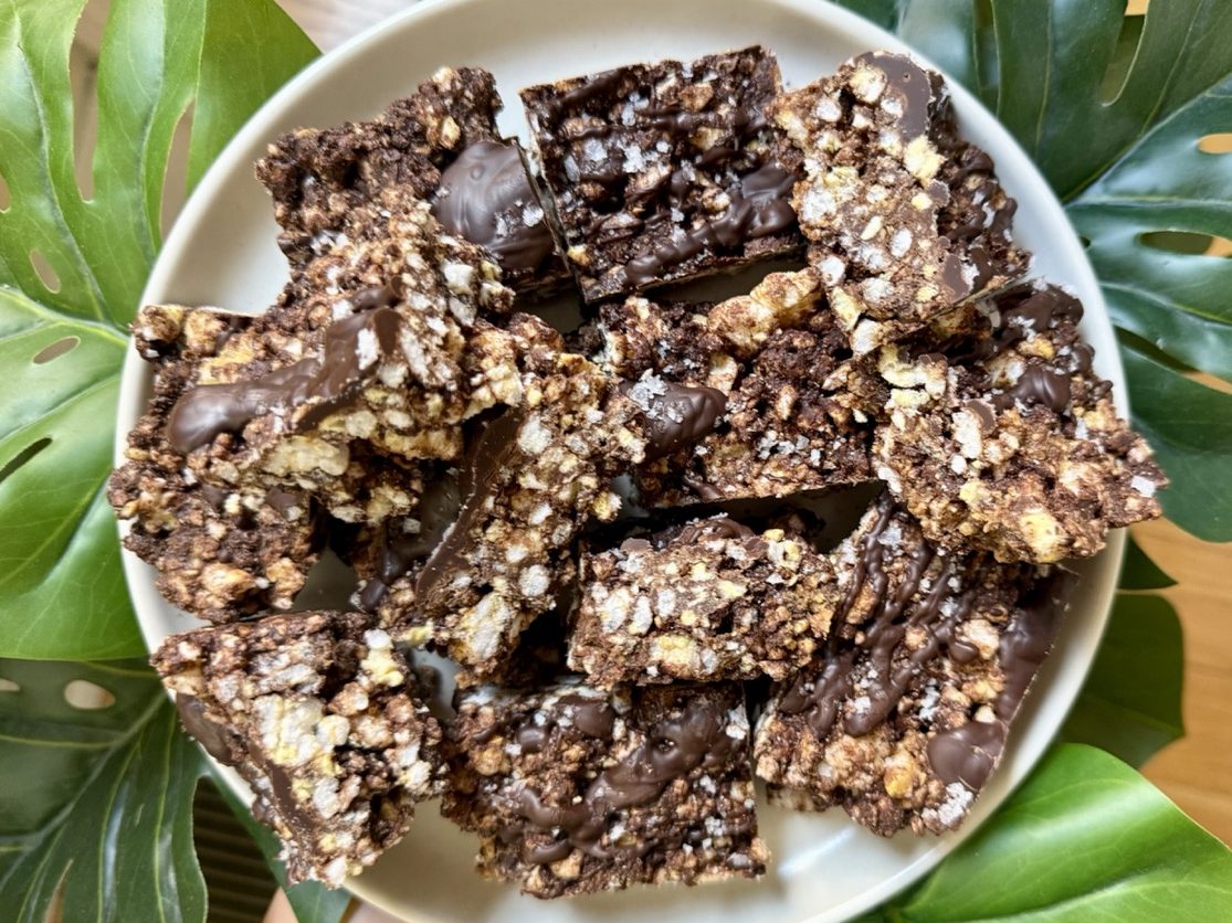 protein chocolate krispie treats