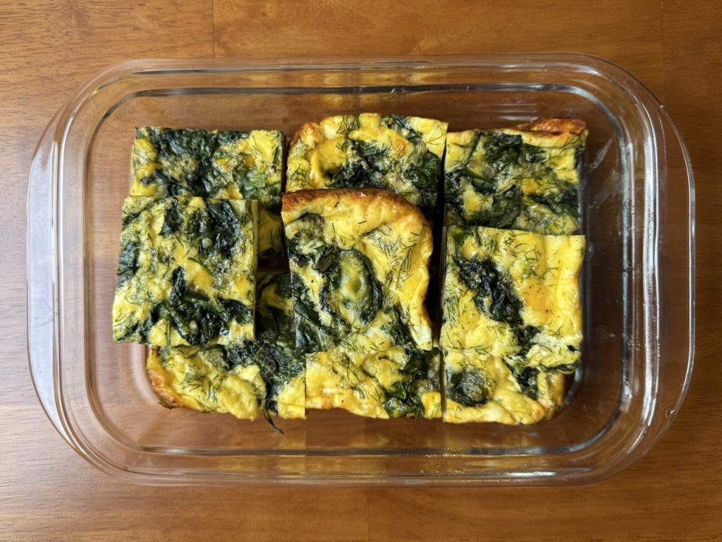 spinach feta egg bake