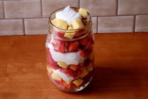strawberry coconut parfait