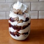black cherry yogurt parfait